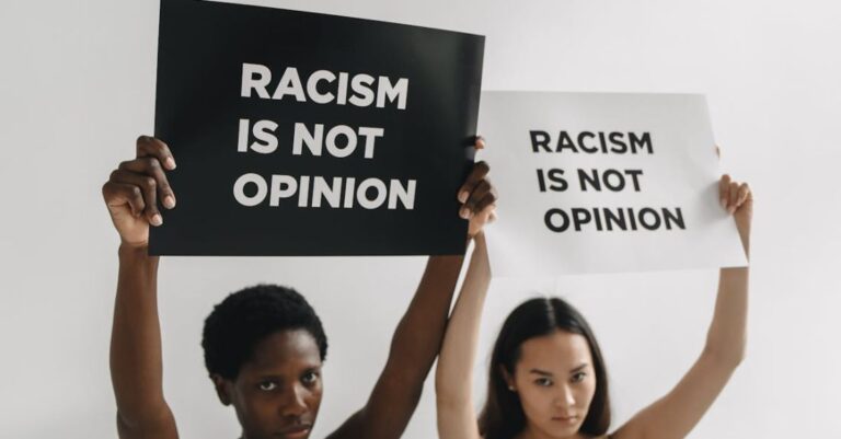 Opinion Diversity - Women Holding Banners with a Statement