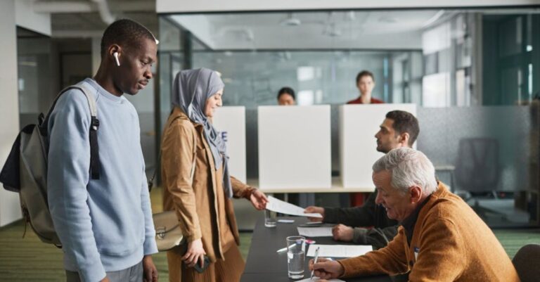 Social Responsibility - People Voting in an Election