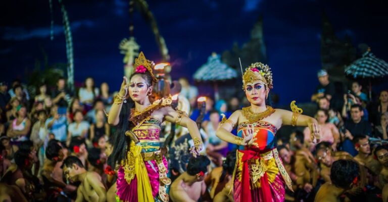 Festivals And Traditions - Two Women Dancing While Wearing Dresses at Night Time